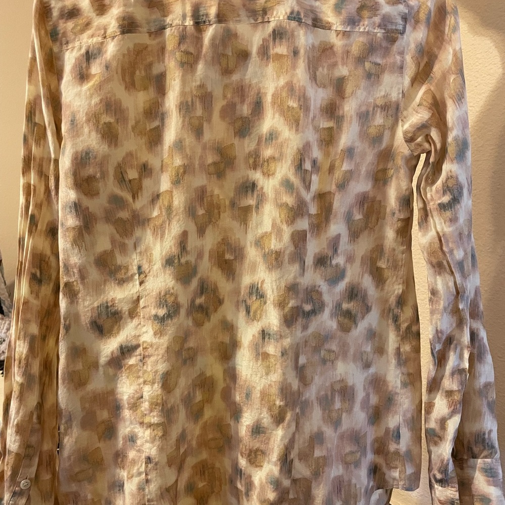 Woman’s Blouse Animal Leopard Print long sleeve